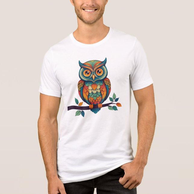 Camiseta Triblenda Mandala Owl (Anverso)