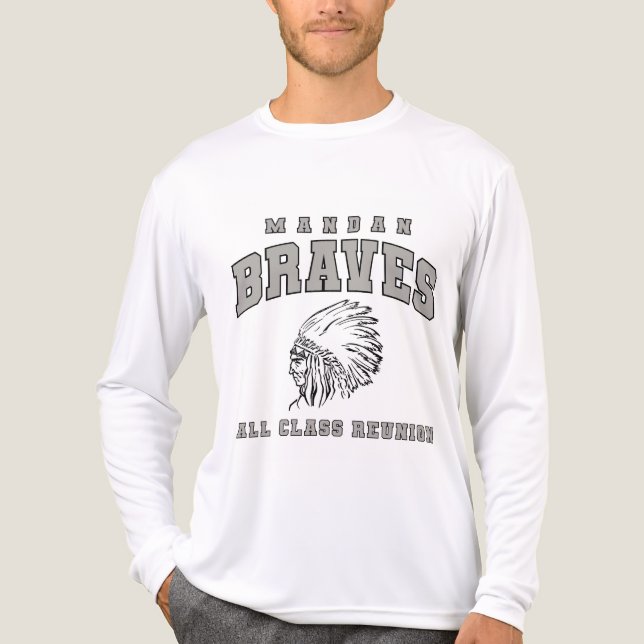 Camiseta Triblenda Mandan Braves Long Sleeve T-shirt (Anverso )