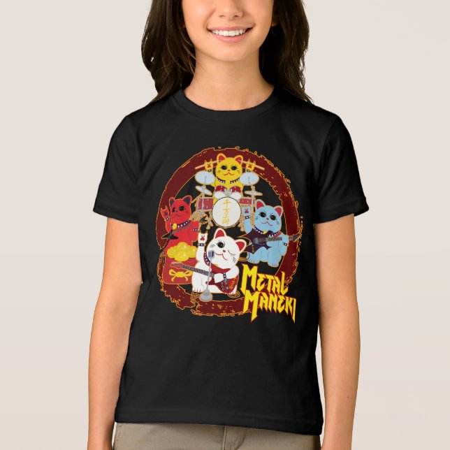 Camiseta Triblenda Maneki metalizado (Anverso)