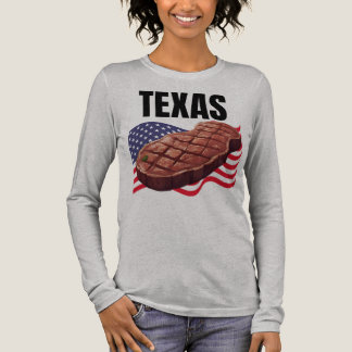 Camiseta Triblenda Manga larga de Bella+Canvas para mujeres de Texas