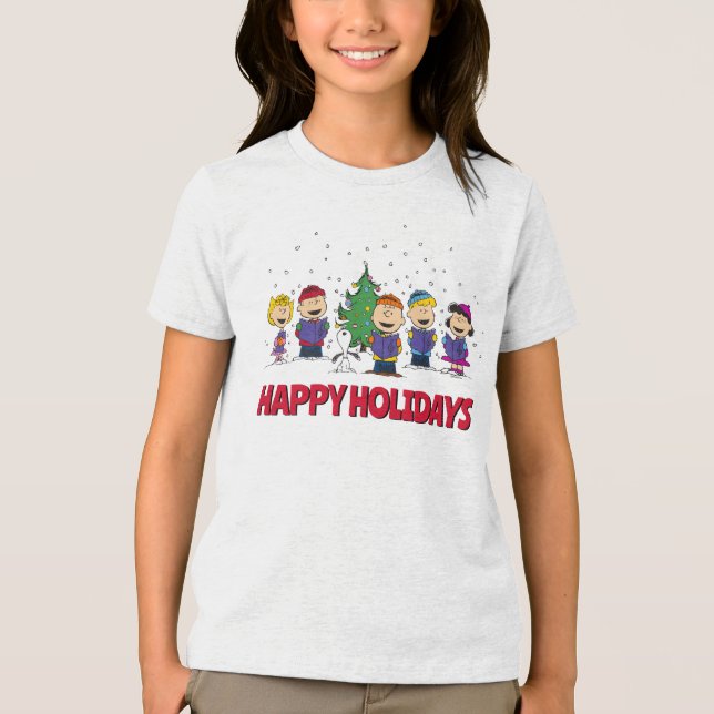 Camiseta Triblenda Maní | Alrededor del árbol de Navidad (Anverso)