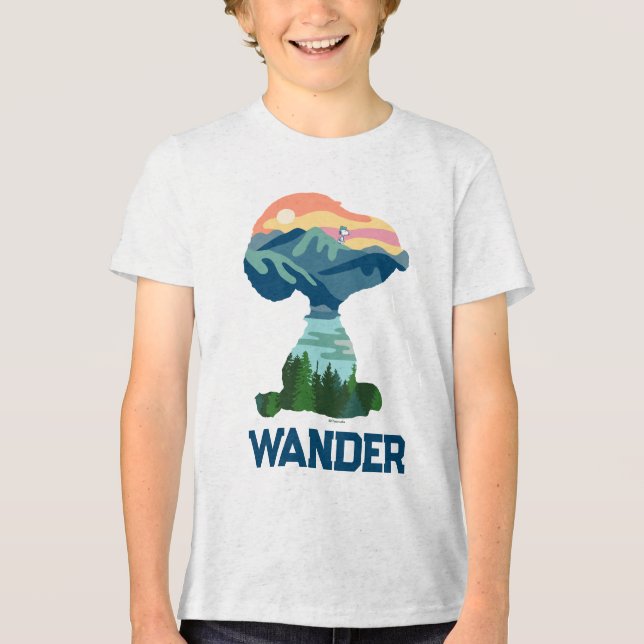 Camiseta Triblenda Maní | Gran retrato al aire libre (Anverso)