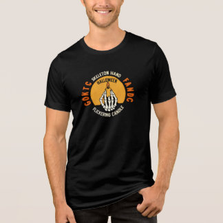 Camiseta Triblenda Mano de esqueleto sosteniendo la parpadeante vela 