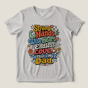 Camiseta Triblenda Manos Fuertes, Corazón Sabio, Amor InfinitoPersona
