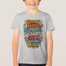 Camiseta Triblenda Manos Fuertes, Corazón Sabio, Amor InfinitoPersona