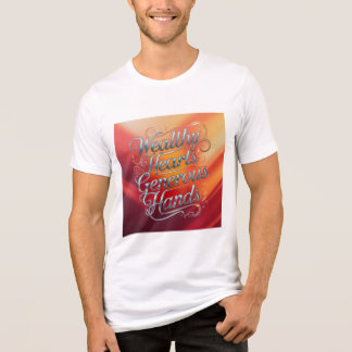 Camiseta Triblenda Manos Generosas de Corazones Ricos