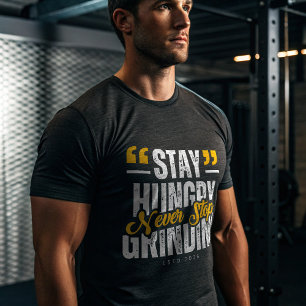 Camiseta Triblenda Mantén el Hambre Nunca Dejes de Trabajar   Savage 