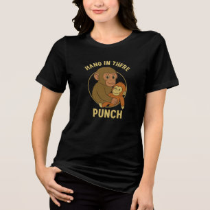 Camiseta Triblenda Mantén la Calma Punch – Mono en Columpio de Enreda