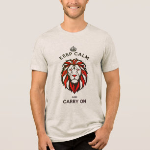 CAMISETA TRIBLENDA MANTÉN LA CALMA Y CONTINÚA D02