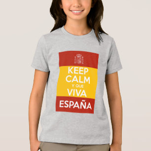 Camiseta Triblenda Mantén la calma y que viva España