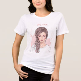 Camiseta Triblenda Mantén la Gentileza - Ilustración Floral de Cabell