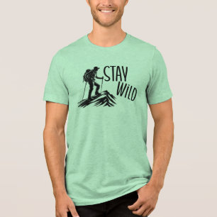 Camiseta Triblenda Mantén la Naturaleza Salvaje, Aventura en la Monta