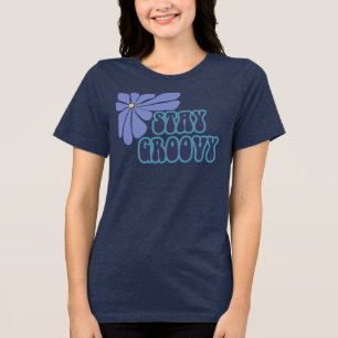Camiseta Triblenda Mantén la onda - Tonos azules