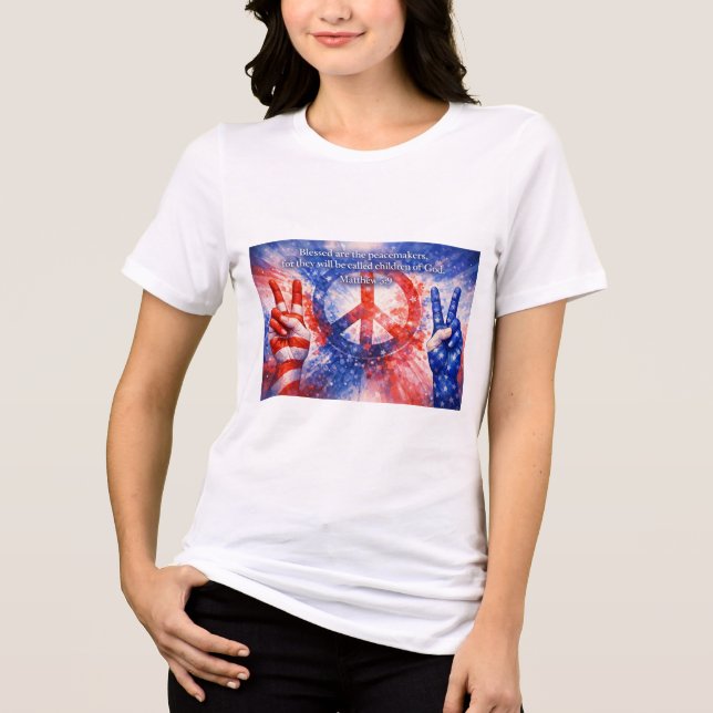 Camiseta Triblenda Mantenedores de la Paz (Anverso)