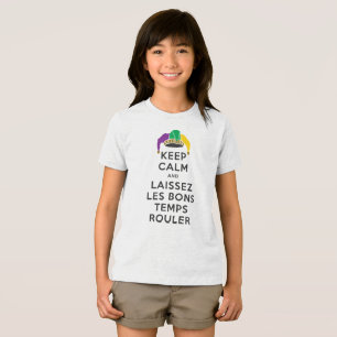CAMISETA TRIBLENDA MANTENER CALMA Y LAISSEZ LES BONS TEMPS ROULER