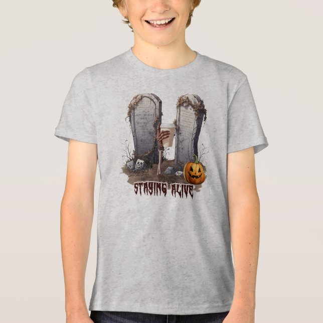 Camiseta Triblenda Mantener viva Halloween (Anverso)