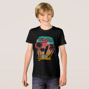 Camiseta Triblenda Mantenga la calma y disfrute del verano