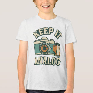 Camiseta Triblenda Manténgalo análogo