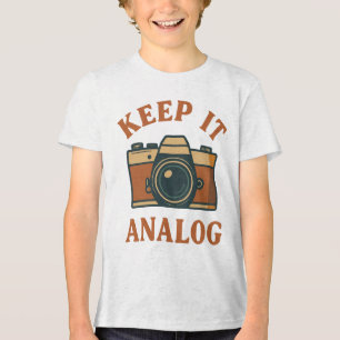 Camiseta Triblenda Manténgalo análogo