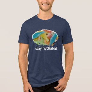 Camiseta Triblenda Manténgase hidratado con botellas de jarabe de cer