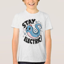 Camiseta Triblenda Mantente Diseño de Anguila Eléctrica Lindo Eléctri