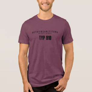 Camiseta Triblenda Manual del propietario del TYP 910 de 1967 