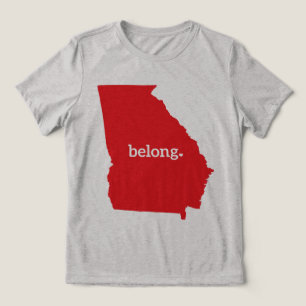Camiseta Triblenda Mapa de Georgia Orgullo del Estado