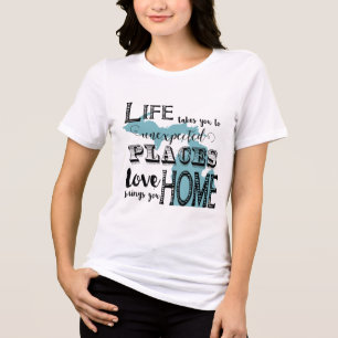 Camiseta Triblenda Mapa de Michigan El amor te lleva a casa
