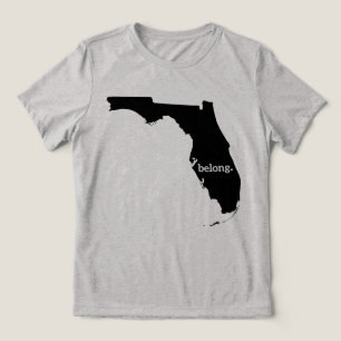 Camiseta Triblenda Mapa del estado de Florida Pertenece