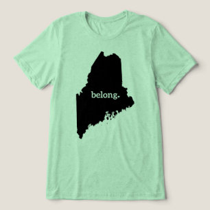 Camiseta Triblenda Mapa principal de Belong, orgullo del estado
