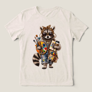 Camiseta Triblenda Mapache divertido profesor de arte - Animal artis