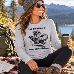 Camiseta Triblenda Mapache que causa un disturbio doméstico de masa