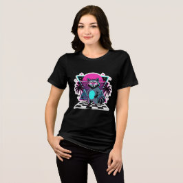 Camiseta Triblenda Mapache Vaporwave Estética Retro Años 80