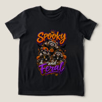 Mapaches de Halloween Niño Feral Espeluznante