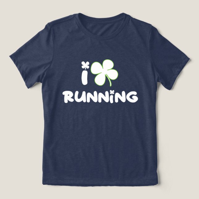 Camiseta Triblenda Maratón de Shamrock de diseño de carreras de St. P (Diseño delantero )