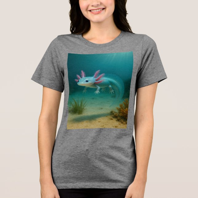 Camiseta Triblenda Maravilla submarina: El Axolotl (Anverso)