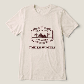 Camiseta Triblenda Maravillas Atemporales – Pirámides de Egipto