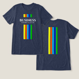 Camiseta Triblenda Marca de nombre comercial franjas verticales moder