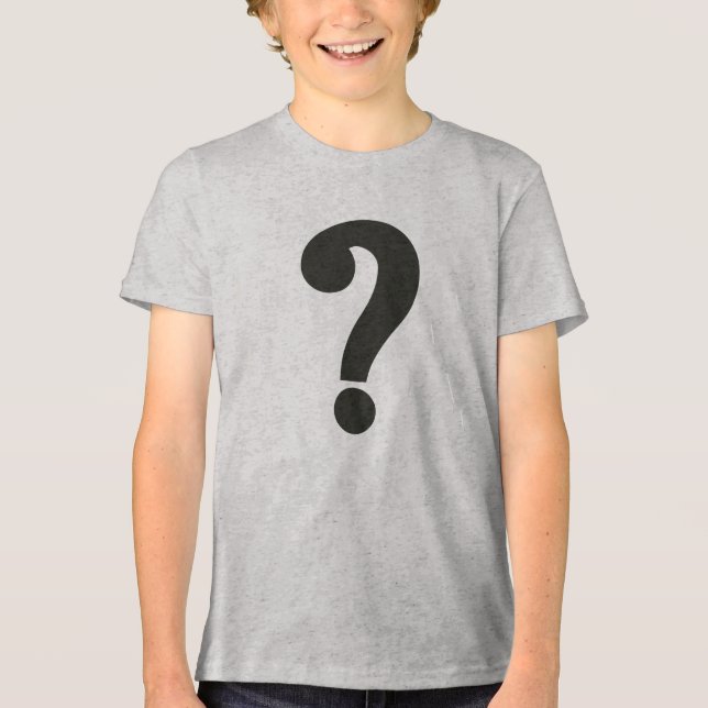 Camiseta Triblenda Marca de preguntas (Anverso)
