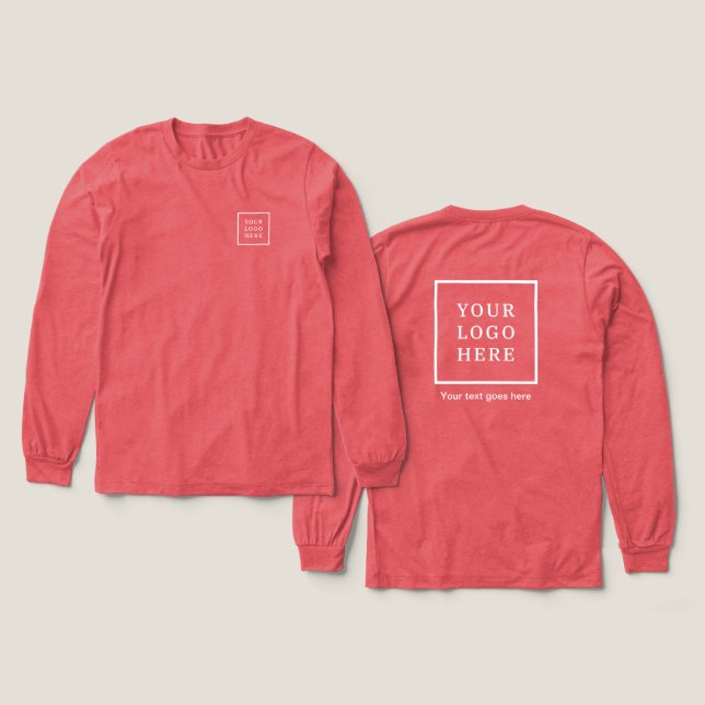 Camiseta Triblenda Marca y negrita - Tu empresa Tee! (Diseño frontal y trasero)