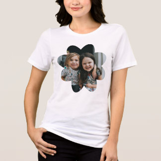 Camiseta Triblenda Marco de flor de la abuela fotográfica familiar pe