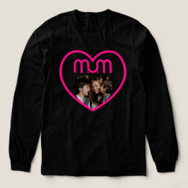 Camiseta Triblenda Marco de foto de amor de MAMÁ rosa