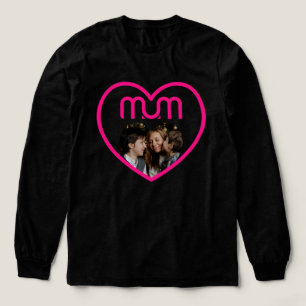 Camiseta Triblenda Marco de foto de amor de MAMÁ rosa