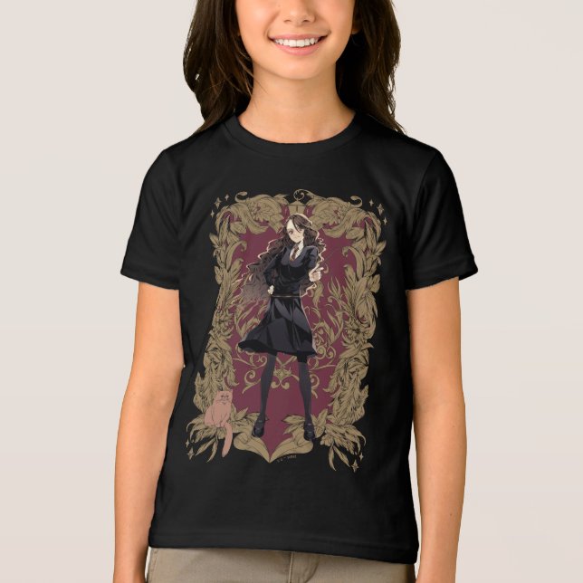 Camiseta Triblenda Marco Ornate Anime Hermione Granger (Anverso)