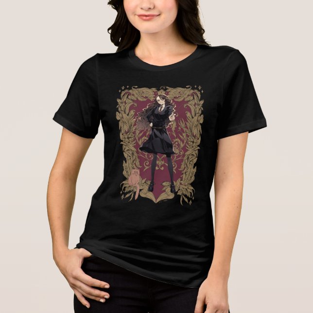 Camiseta Triblenda Marco Ornate Anime Hermione Granger (Anverso)