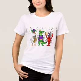 Camiseta Triblenda Mardi Gras Animals T-Shirt – Fun Carnival Parade C