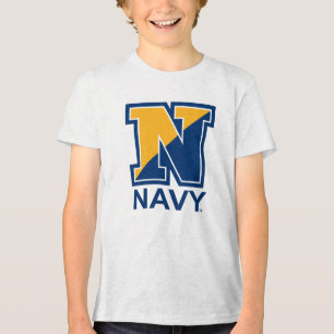 Camiseta Triblenda Marina de Estados Unidos   N inicial de la marina