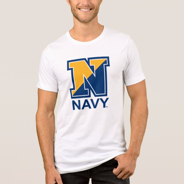 Camiseta Triblenda Marina de Estados Unidos | N inicial de la marina (Anverso)