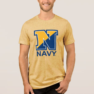 Camiseta Triblenda Marina de Estados Unidos   N inicial de la marina