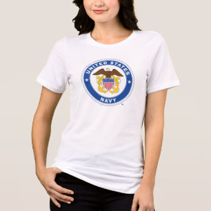 Camiseta Triblenda Marina de Estados Unidos Oficial Escudo